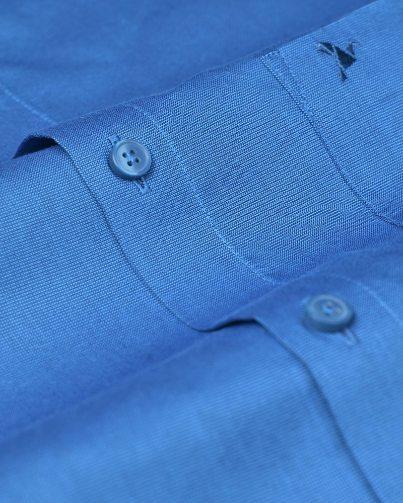 Turquoise Blue Solid - Full-Cotton Rich