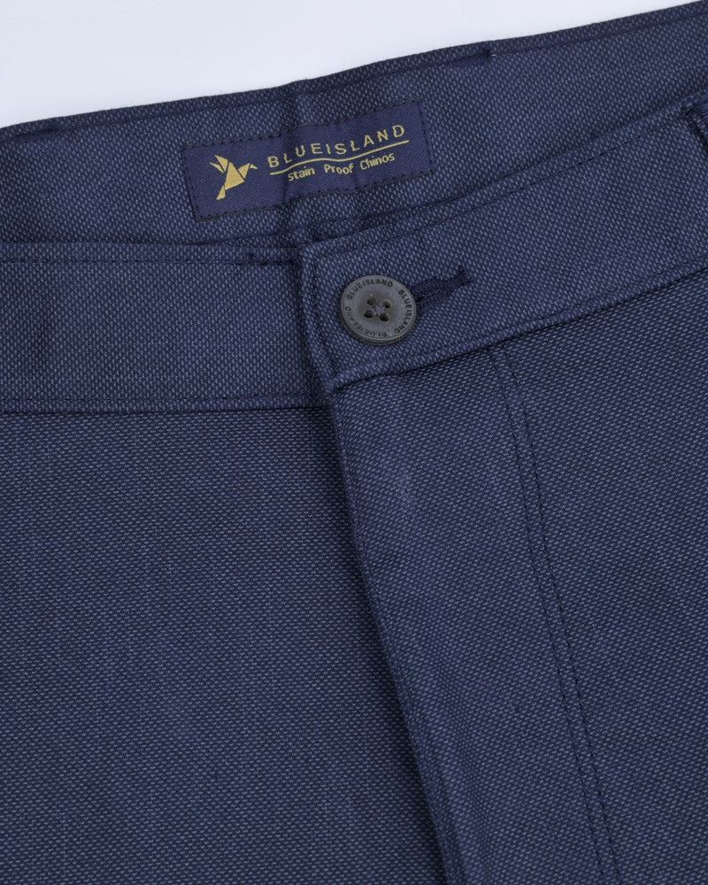 Metal Navy Printed - 2 way stretch - COTTON PANT