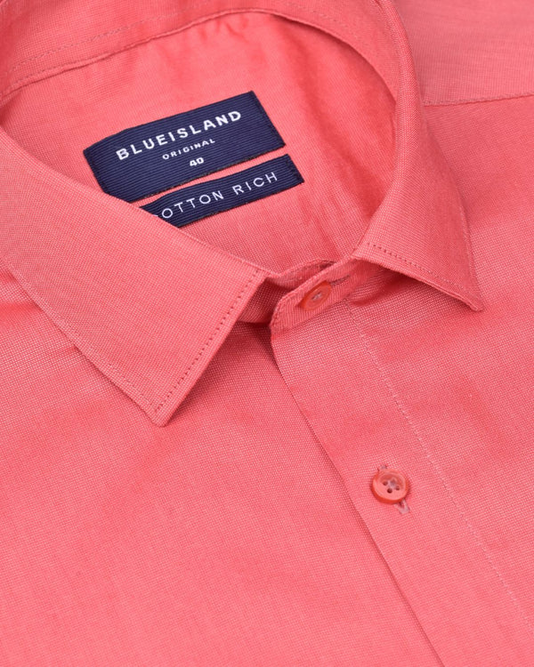 Bright Orange  Solid - Full-Cotton Rich