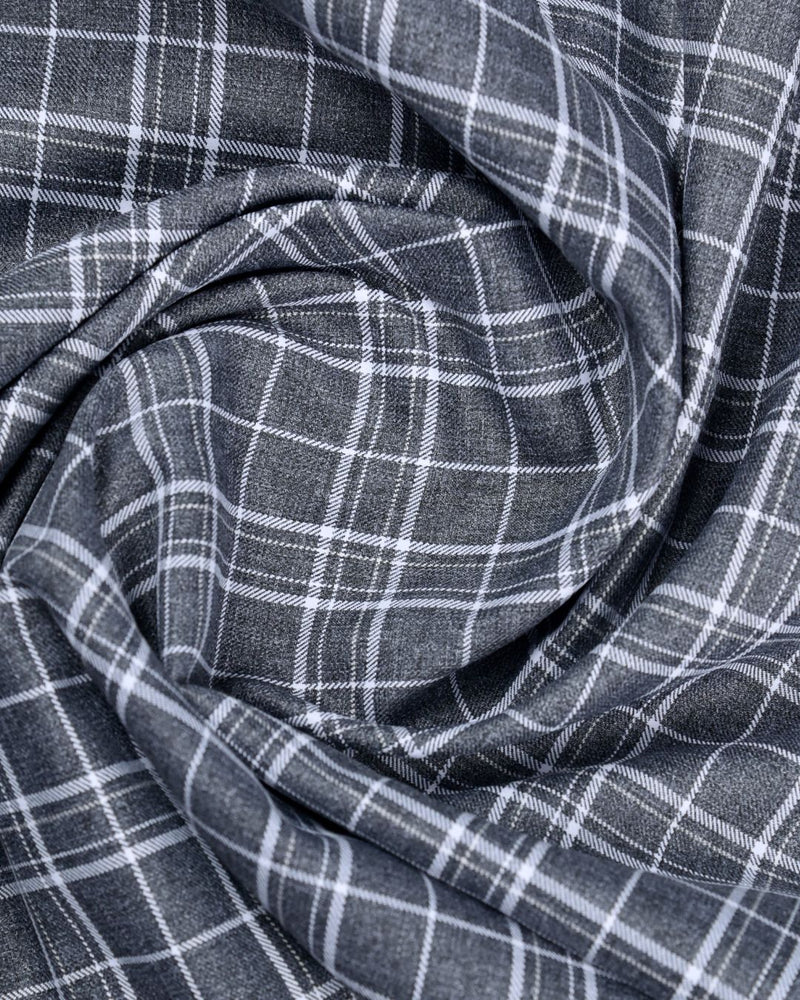 Elephant Black Multi Checks- Full-Cotton Rich