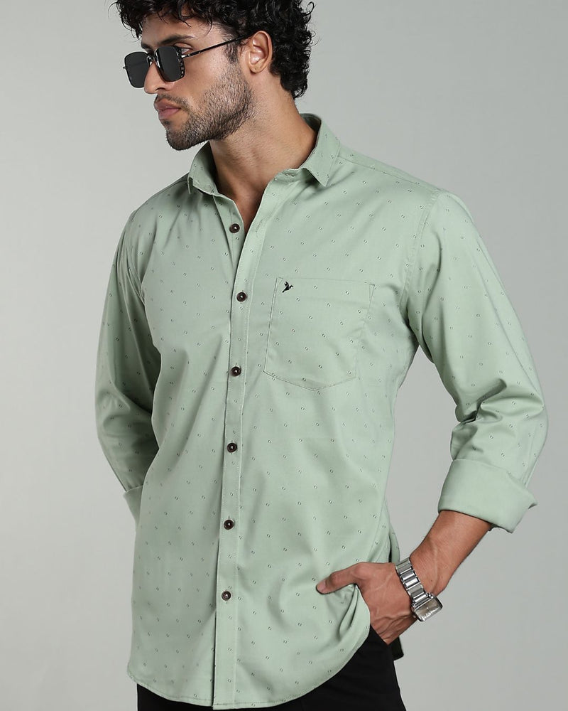 Pistah Green Print-Full-Stain Proof
