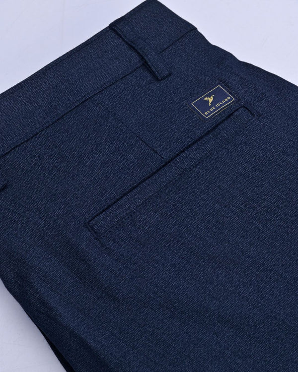 Navy Galaxy Print - 2 way stretch - COTTON PANT