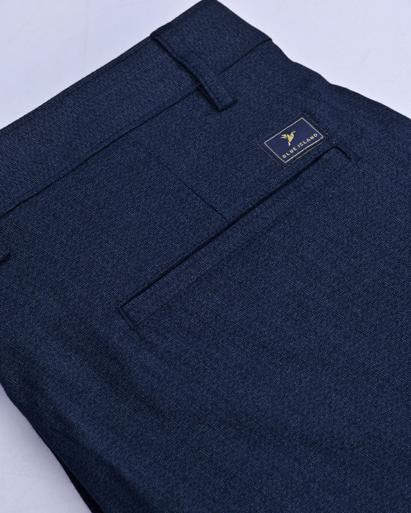 Navy Galaxy Print - 2 way stretch - COTTON PANT