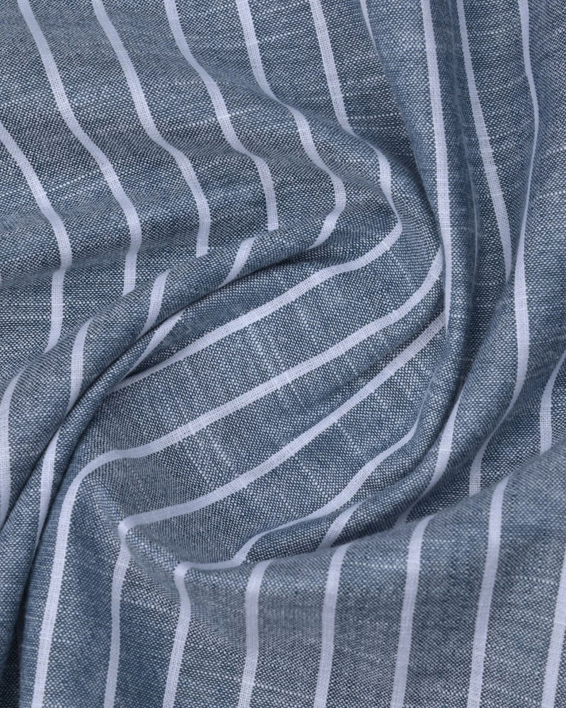 Jungle Green Stripes  -Full-Bamboo Linen