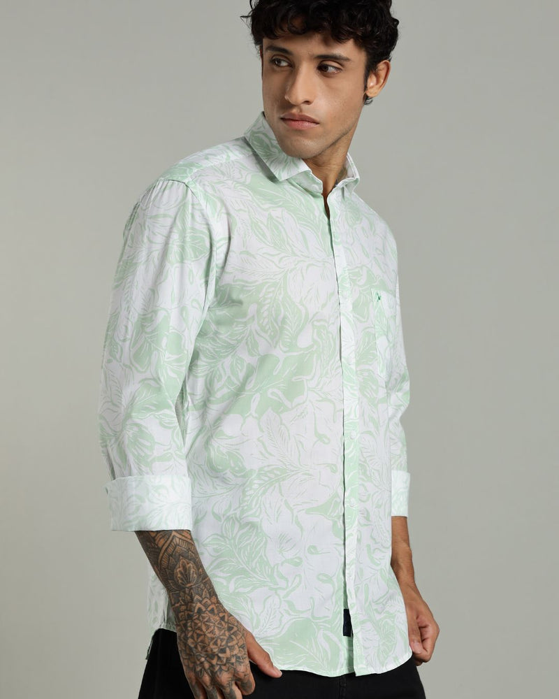 Goa Leaf Greeny Print -Full-Stain Proof