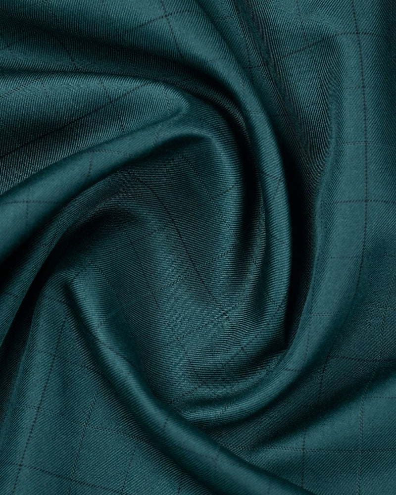 Deep Green Checks- Full-Cotton Rich