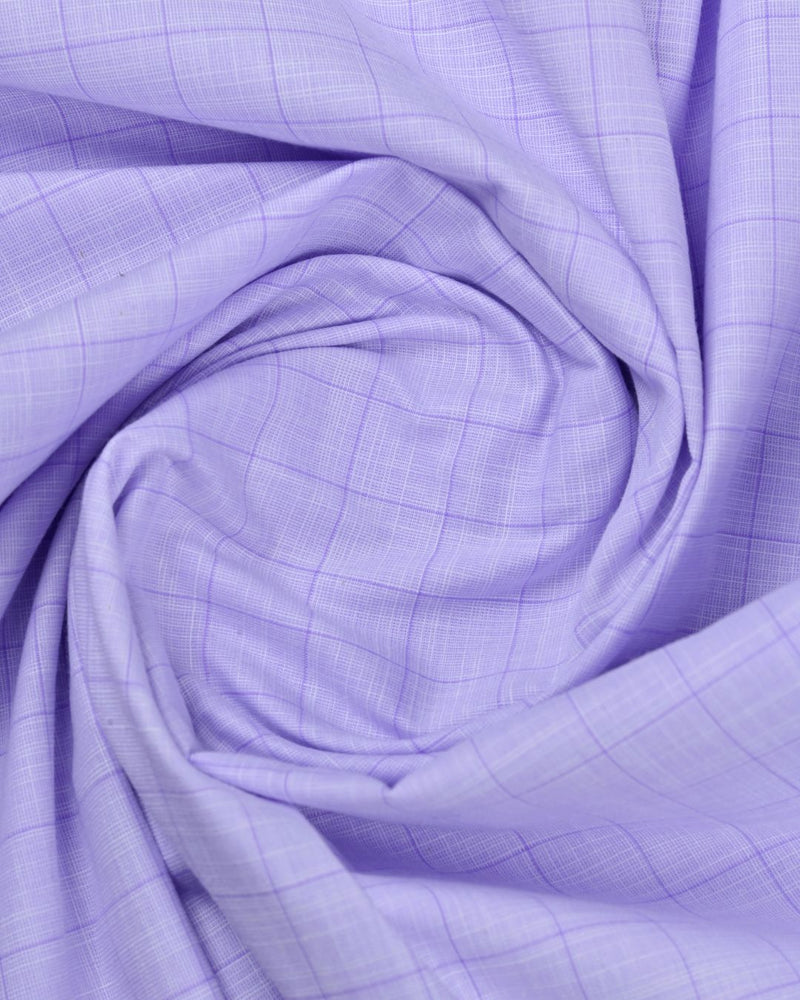 Retro Lavender Checks- Full-Cotton Rich