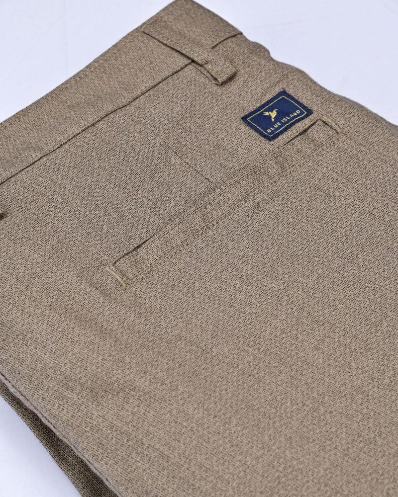Brown Galaxy Print - 2 way stretch - COTTON PANT