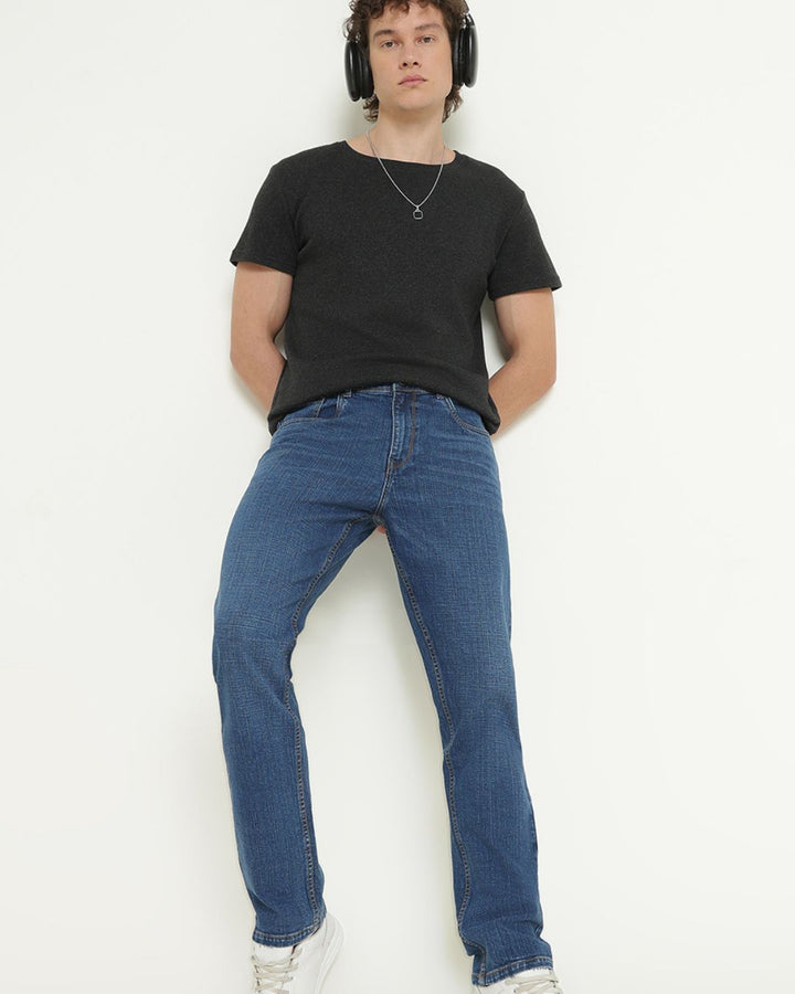 Striped Blue - Denim Jeans
