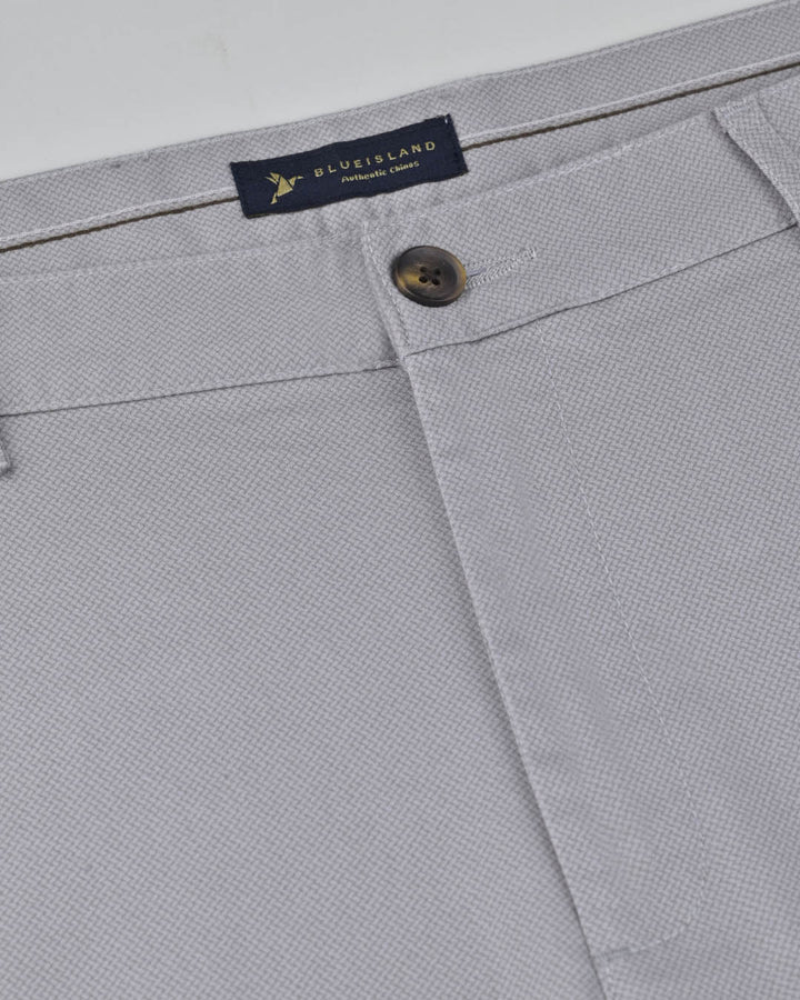 Grey Web Printed - 2 way stretch - COTTON PANT
