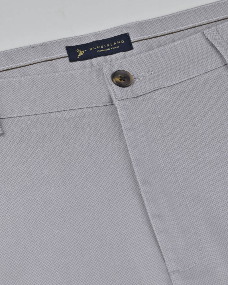 Grey Web Printed - 2 way stretch - COTTON PANT