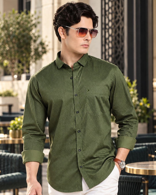 Army Green Print -Full-Stain Proof