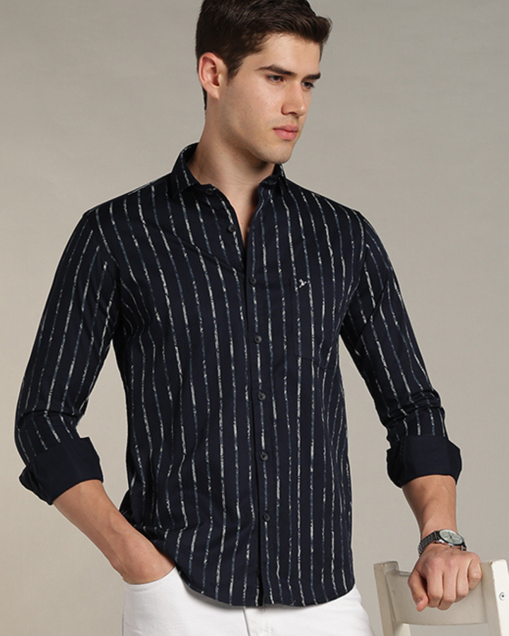 Navy & Military Line Stripes -Full-Stain Proof