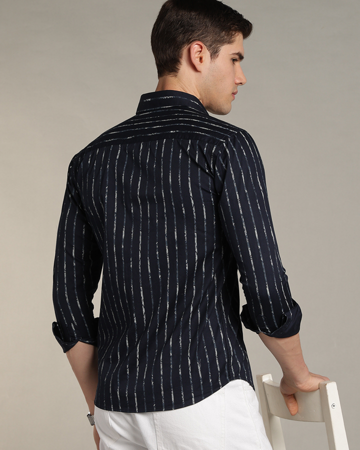 Navy & Military Line Stripes -Full-Stain Proof