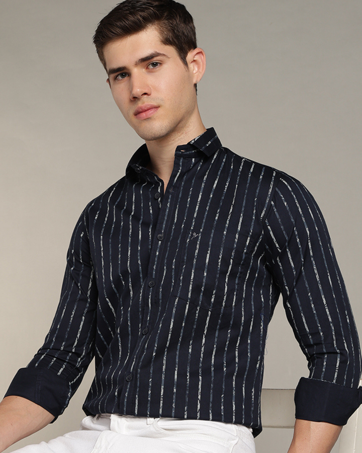 Navy & Military Line Stripes -Full-Stain Proof