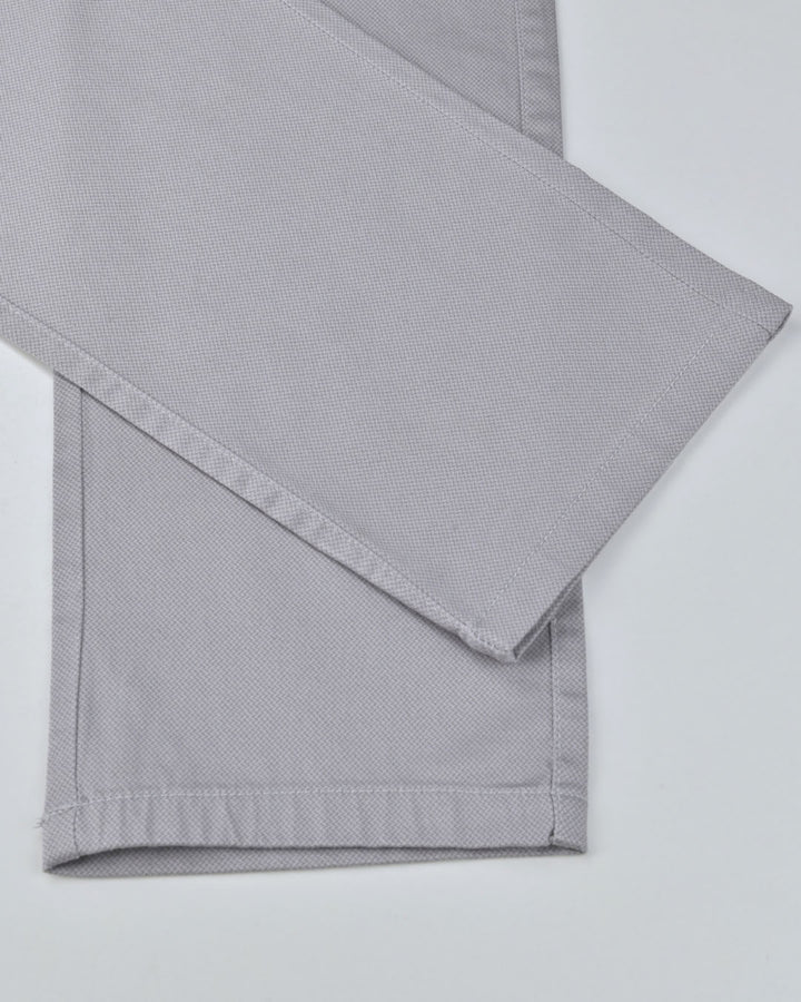 Grey Web Printed - 2 way stretch - COTTON PANT