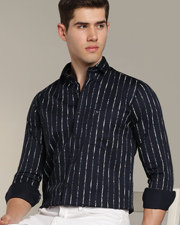Navy & Military Line Stripes -Full-Stain Proof
