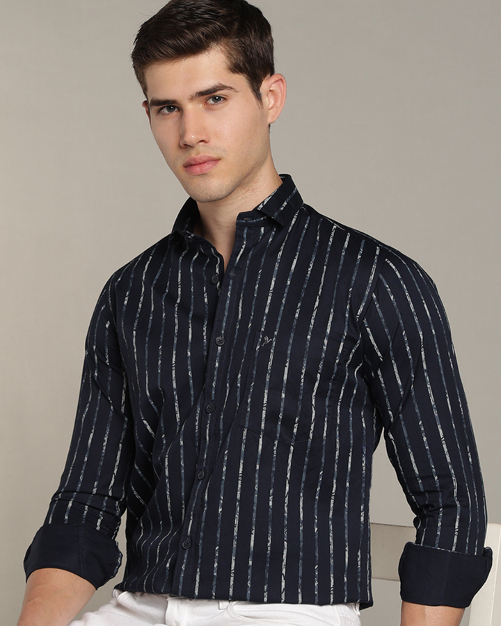 Navy & Military Line Stripes -Full-Stain Proof