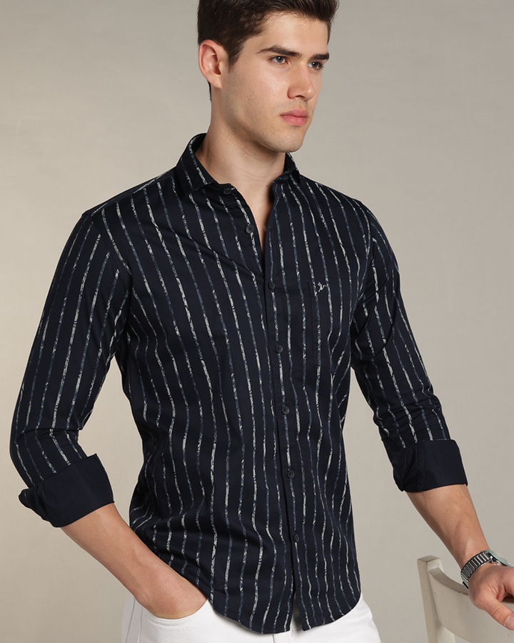 Navy & Military Line Stripes -Full-Stain Proof