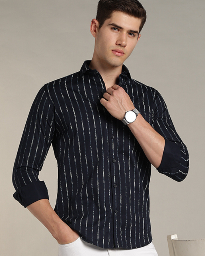 Navy & Military Line Stripes -Full-Stain Proof