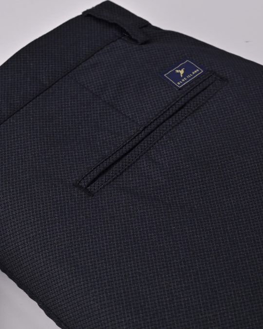 Black Cube Printed - 2 way stretch - COTTON PANT