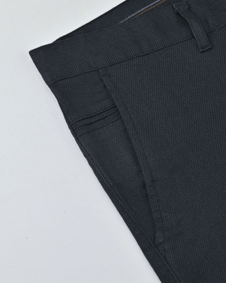 Black Web Printed - 2 way stretch - COTTON PANT