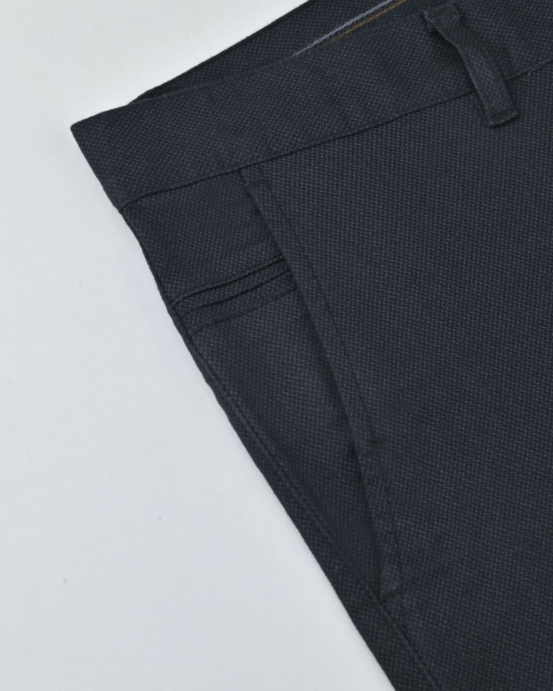 Black Web Printed - 2 way stretch - COTTON PANT