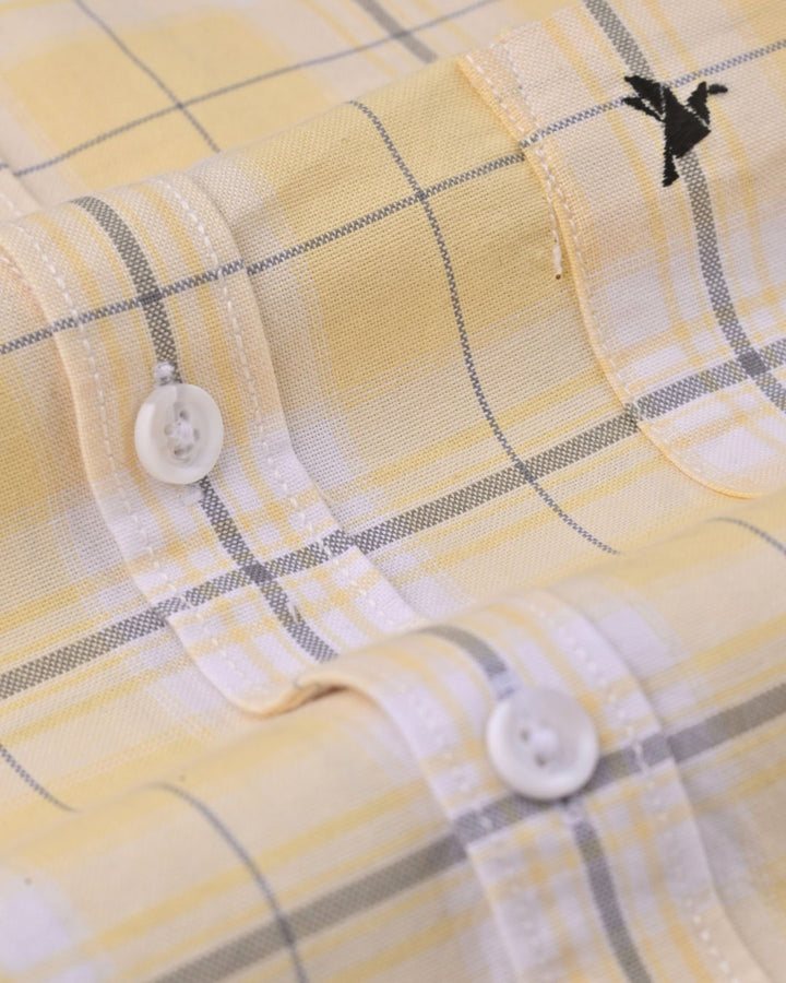 Bright Yellow Checks -Full-Stain Proof