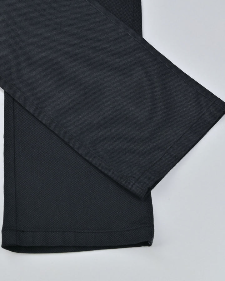 Black Web Printed - 2 way stretch - COTTON PANT