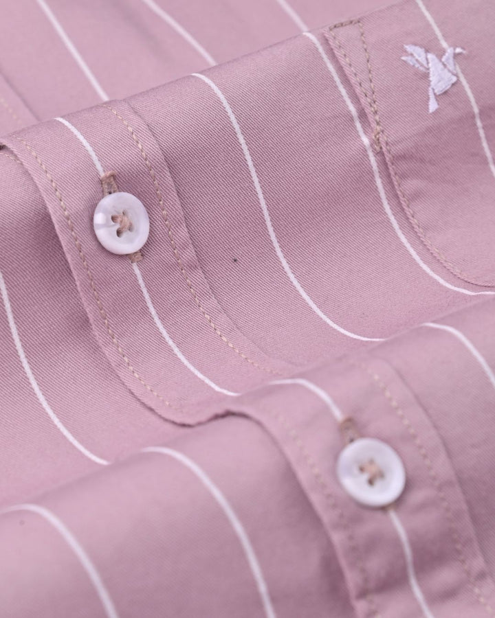 Baby Pink Stripes -Full-Stain Proof