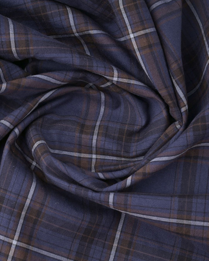 Blue & Brown Checks -Full-Stain Proof