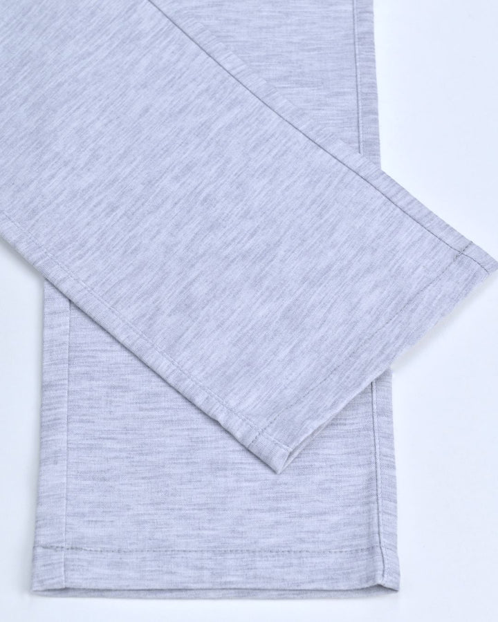 Cloud Blue Grain Printed - 2 way stretch - COTTON LINEN PANT