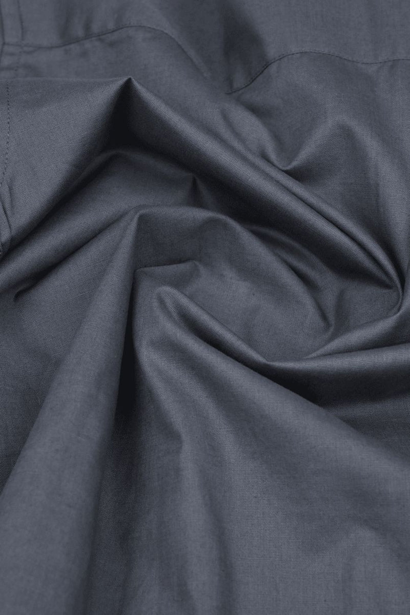 Graphite Grey Cotton Linen-Full-Stain Proof