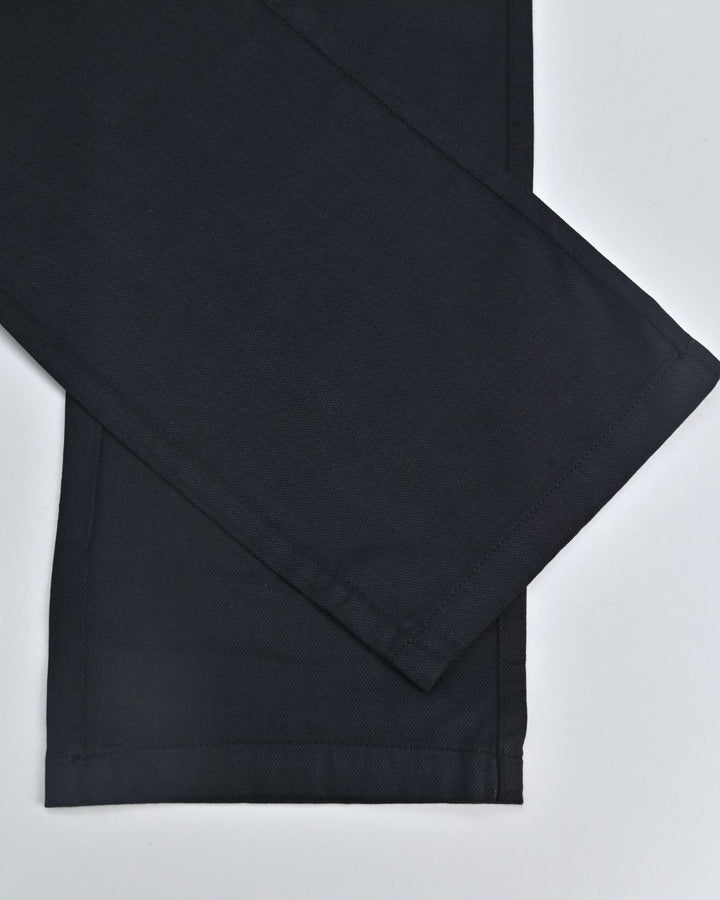 Midnight Navy Cubes - 2 way stretch - COTTON PANT