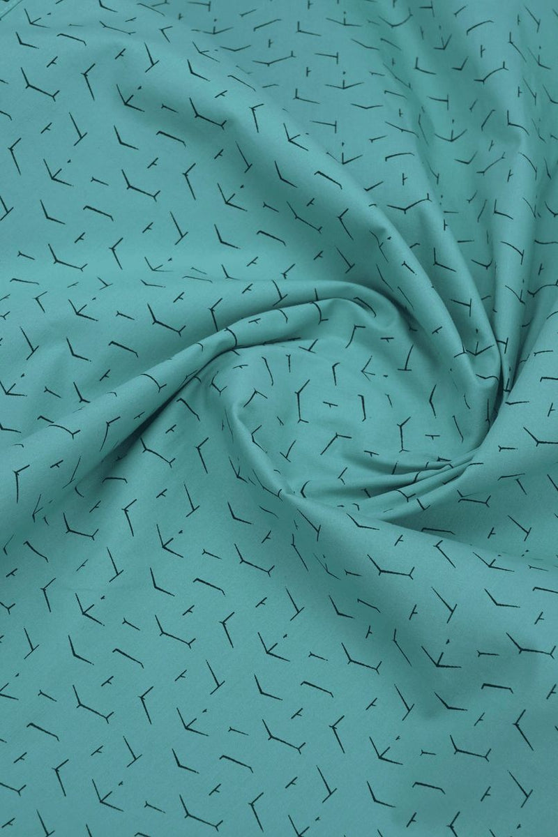 Turquoise Arrow Print -Full-Stain Proof