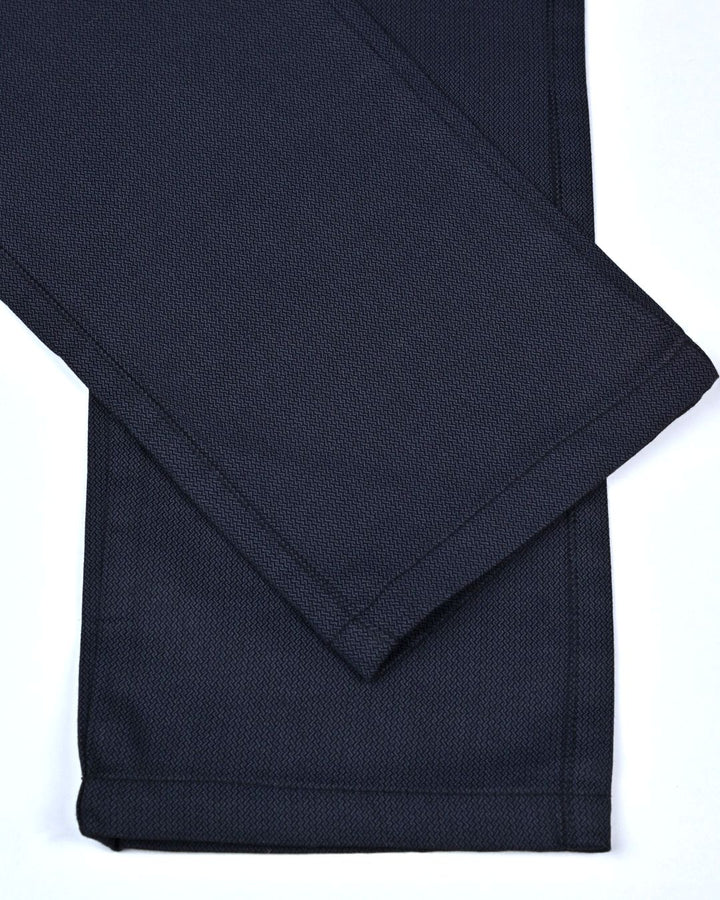 Black Spiral Printed - 2 way stretch - COTTON PANT