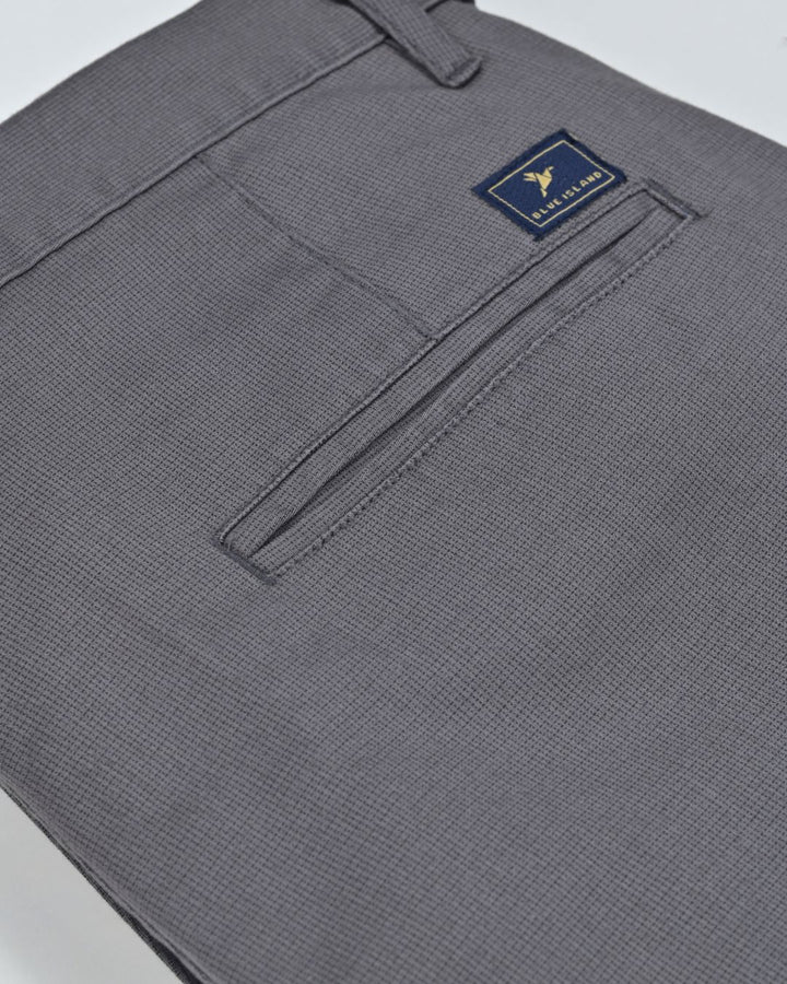Metal Grey Pixel Printed - 2 way stretch - COTTON PANT