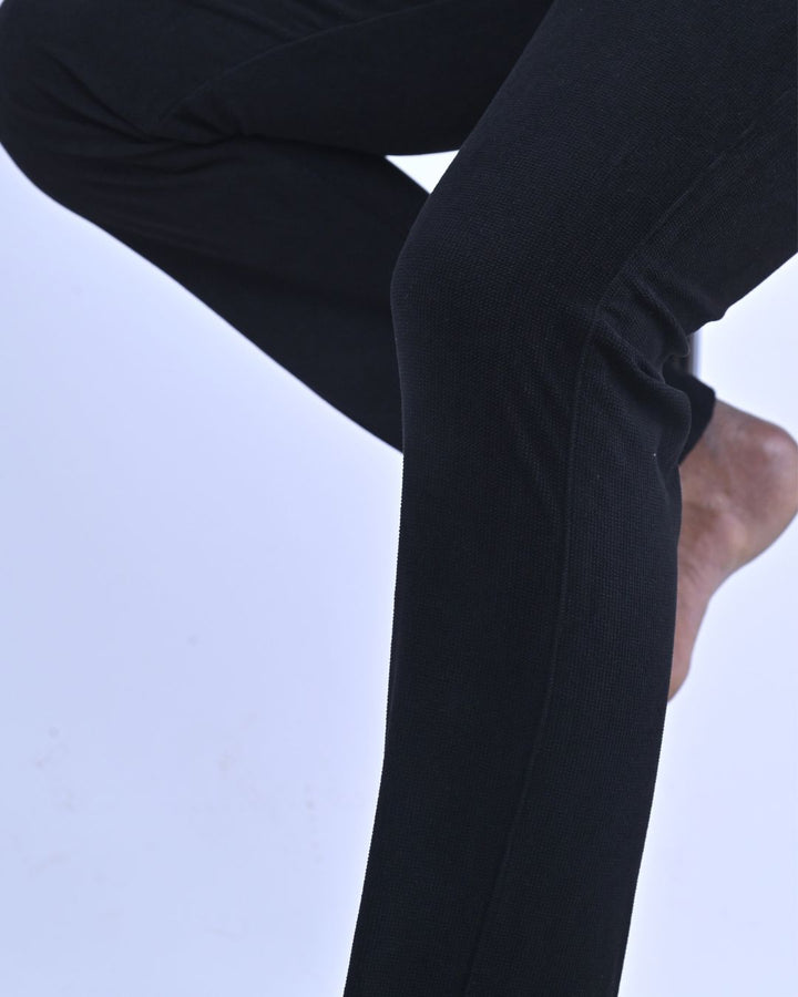 Black Textured - Corduroy Pant