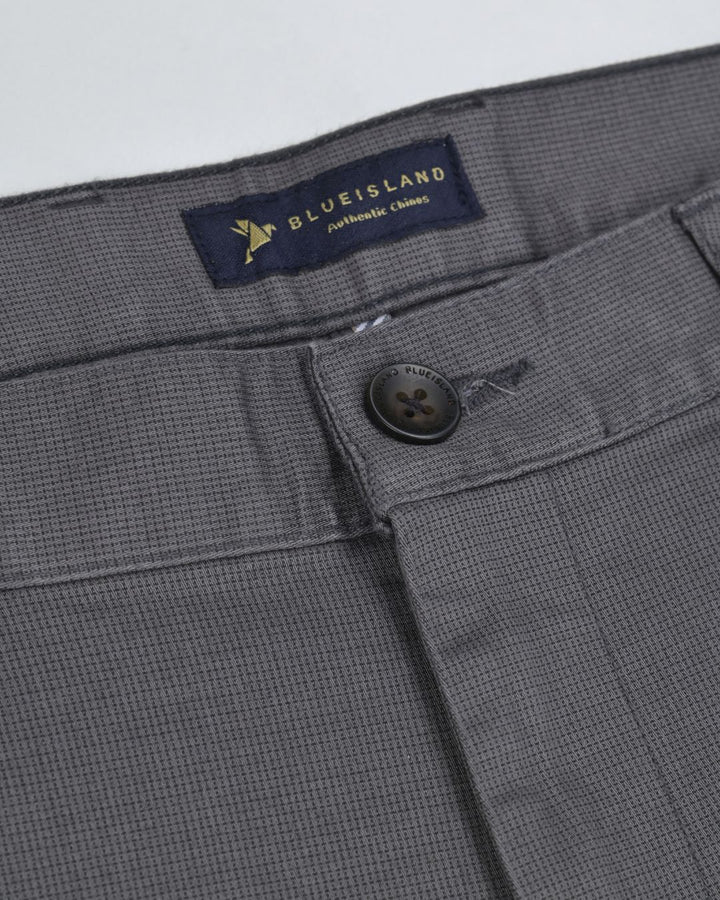 Metal Grey Pixel Printed - 2 way stretch - COTTON PANT