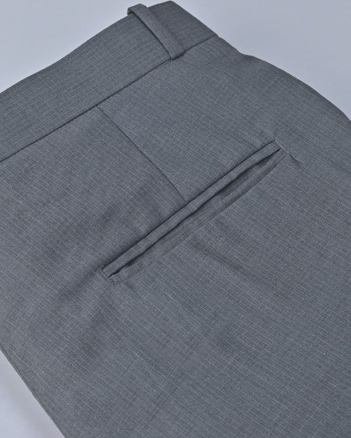 Olive Grey Mini Stripes - Wrinkle free Formal Pant