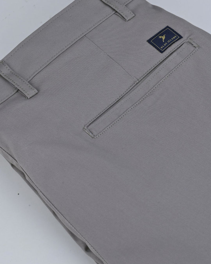 Cement Grey - 2 way stretch - COTTON PANT