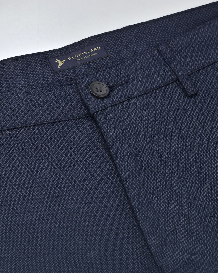 Metal Navy Printed - 2 way stretch - COTTON PANT