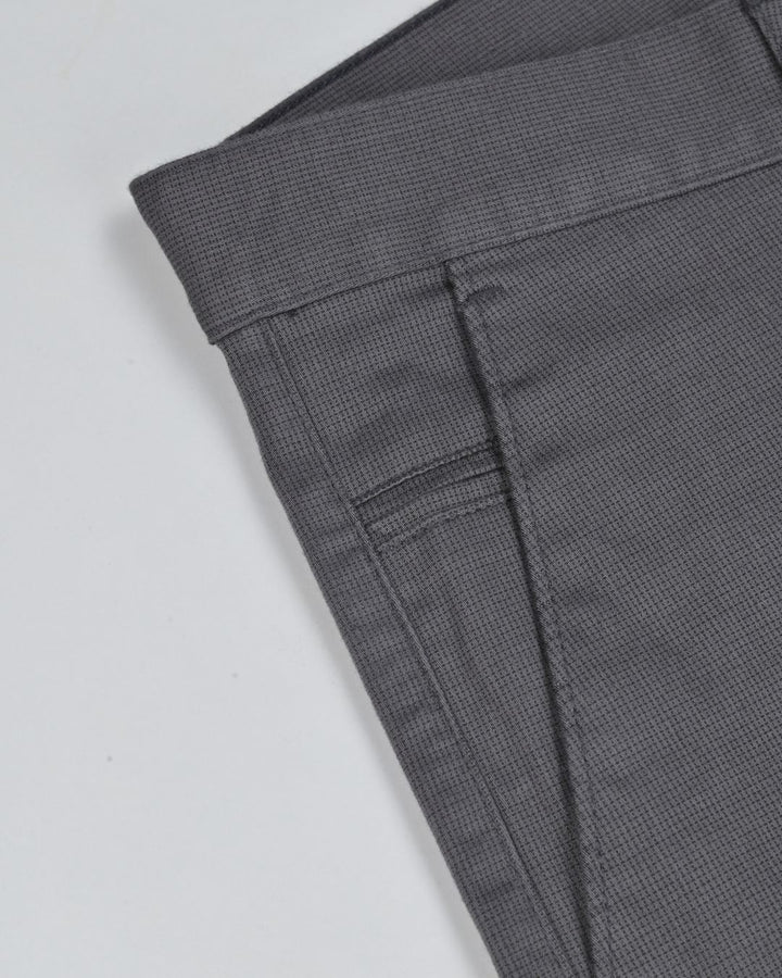 Metal Grey Pixel Printed - 2 way stretch - COTTON PANT