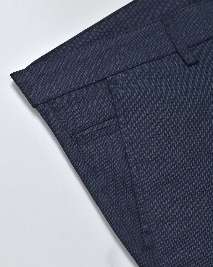 Metal Navy Printed - 2 way stretch - COTTON PANT