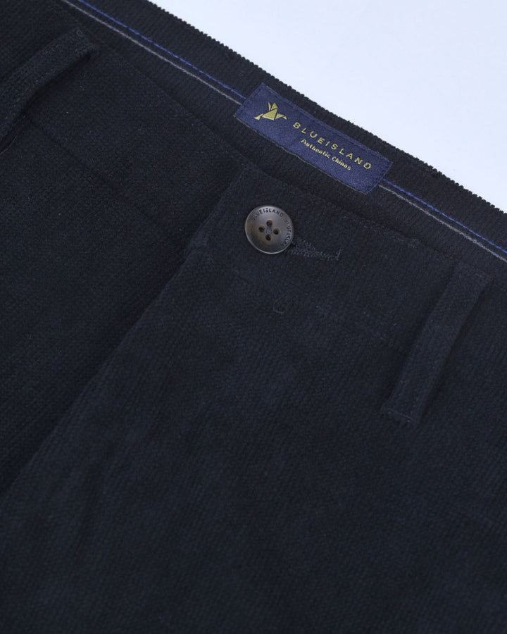 Black Textured - Corduroy Pant