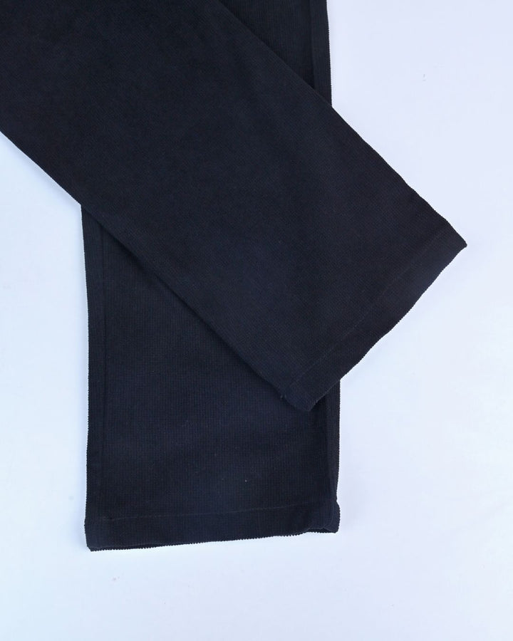 Black Textured - Corduroy Pant