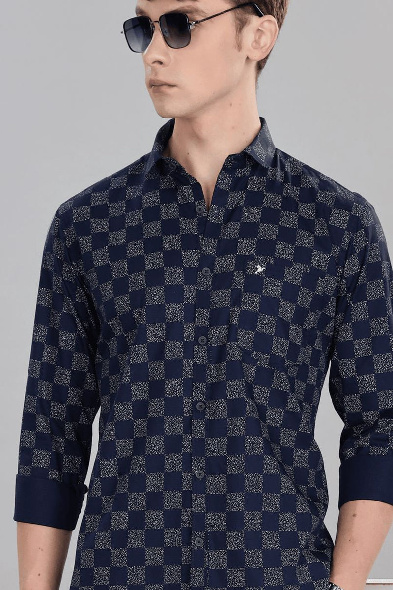 Navy Galaxy Print -Full-Stain Proof