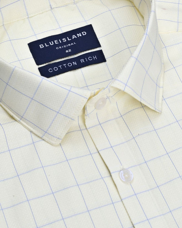 Vanilla Mist Checks- Full-Cotton Rich