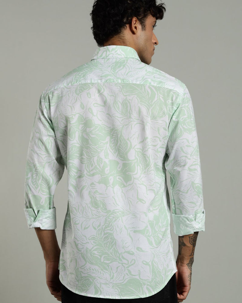 Goa Leaf Greeny Print -Full-Stain Proof