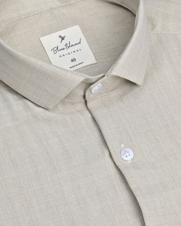 Sand Yellow Dotted Lines - Full - Airlite Shirt